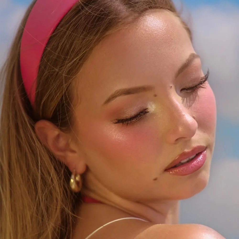 Alamar Viva Las Cheekas Cheek Palette Fair/Light base/blush+glitter transformer